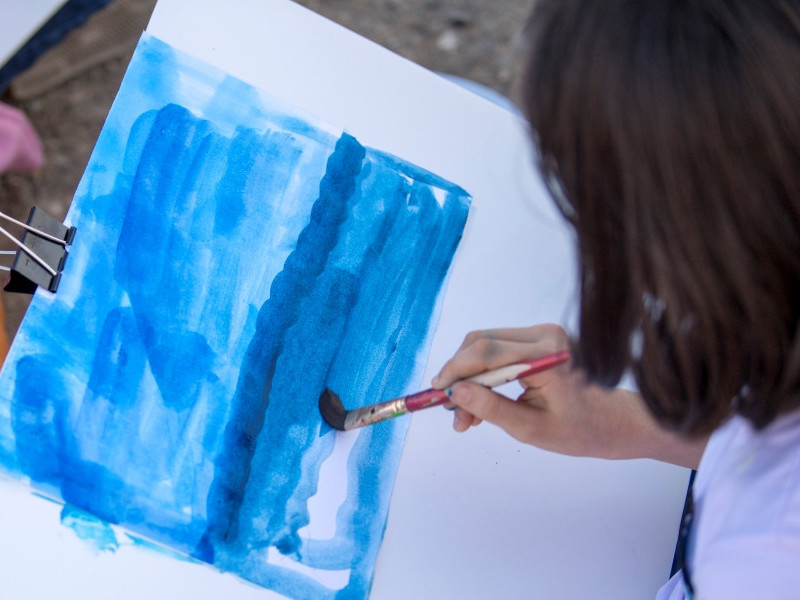 Create an Abstract Painting through Poetry