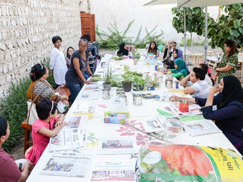 Collective Painting in SAF Urban Garden