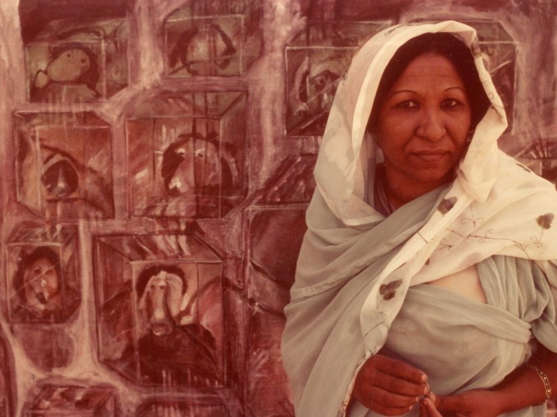 Kamala Ibrahim Ishag:People in Crystal Cubes (1984)