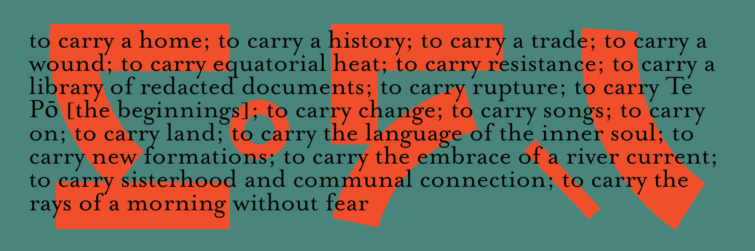 Sharjah Biennial 16: to carry