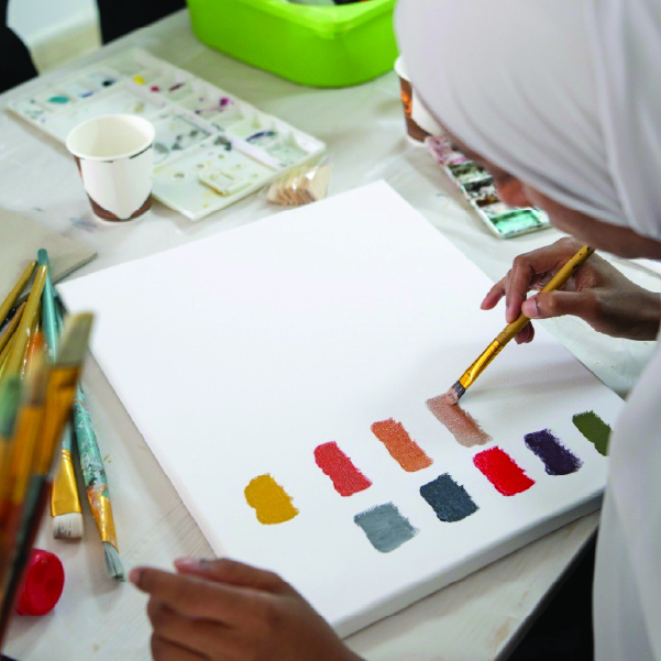 Painting Abstract Art with Watercolours  