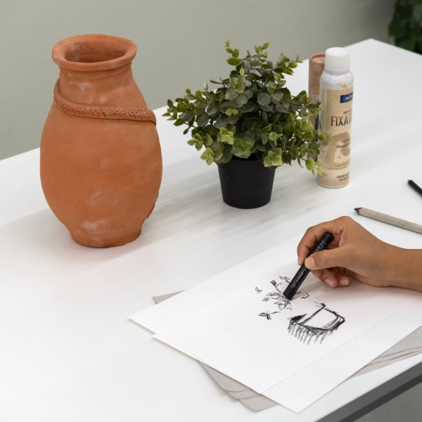 Draw Still Life with Charcoal